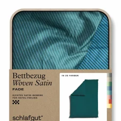 Satin|Bettbezüge>schlafgut WOVEN-FADE-Bettbezug blau