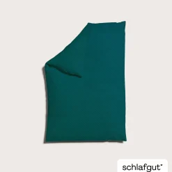schlafgut WOVEN-FADE-Bettbezug blau^ Satin|Bettbezüge