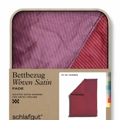 schlafgut WOVEN-FADE-Bettbezug rotviolett^ Satin|Bettbezüge
