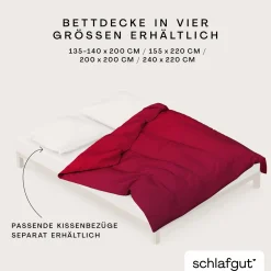 schlafgut WOVEN-FADE-Bettbezug rotviolett^ Satin|Bettbezüge