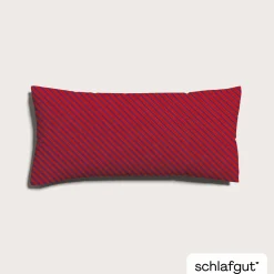 Kopfkissenbezüge|Satin>schlafgut WOVEN-FADE-Kissenbezug rotviolett
