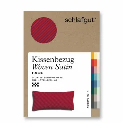 Kopfkissenbezüge|Satin>schlafgut WOVEN-FADE-Kissenbezug rotviolett