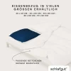 schlafgut WOVEN-FADE-Kissenbezug blauschwarz^ Kopfkissenbezüge|Satin