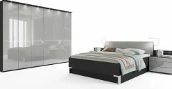 Schlafzimmer grau^ Schlafzimmer-Sets