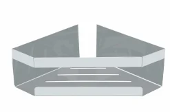 Badzubehör|Badaccessoires>SCHÖNER WOHNEN Eckablage silberfarben