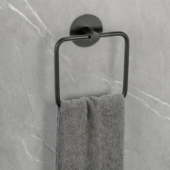 SCHÖNER WOHNEN .Handtuchring schwarz^ Badzubehör|Badaccessoires