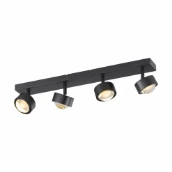 Deckenleuchten|Spots>SCHÖNER WOHNEN LED-Deckenleuchte 4flg schwarz