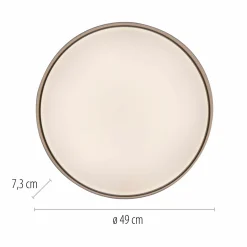 Deckenleuchten>SCHÖNER WOHNEN LED-Deckenleuchte 1flg beige