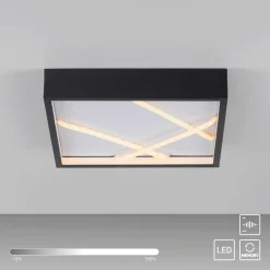 SCHÖNER WOHNEN LED-Deckenleuchte 1flg schwarz^ Deckenleuchten