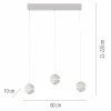 SCHÖNER WOHNEN LED-Pendelleuchte 3flg weiß^ Pendelleuchten