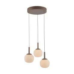 SCHÖNER WOHNEN LED-Pendelleuchte 3flg braun^ Pendelleuchten