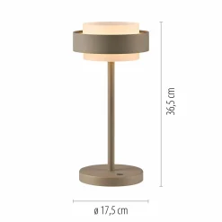 Tischleuchten>SCHÖNER WOHNEN LED-Tischleuchte 1flg beige