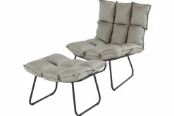 SCHÖNER WOHNEN Schaukelstuhl schwarzbeige^ Lounge Sessel