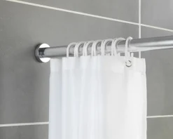 Badzubehör|Badaccessoires>SCHÖNER WOHNEN Teleskop-Duschstange 110-185cm silberfarben