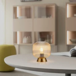 SCHÖNER WOHNEN Tischleuchte 1flg transparent^ Tischleuchten