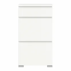Schuhschrank weißsilberfarben^ Schuhschränke