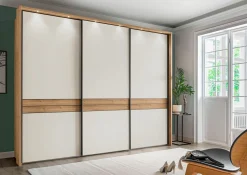 Kleiderschränke> Schwebetürenschrank beige