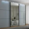 Kleiderschränke> Schwebetürenschrank grauweiß