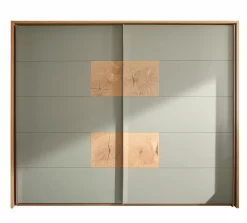 Schwebetürenschrank 2-trg. beigegrün^ Kleiderschränke