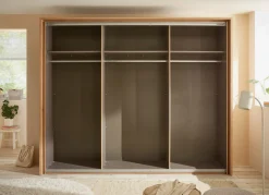 Schwebetürenschrank 2-trg. beigegrün^ Kleiderschränke