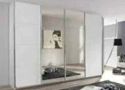Kleiderschränke> Schwebetürenschrank 4-trg. weiß