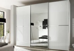 Kleiderschränke> Schwebetürenschrank weiß