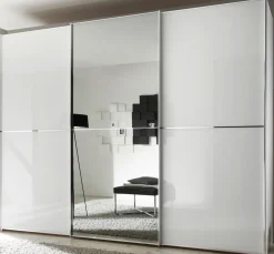Kleiderschränke> Schwebetürenschrank weiß