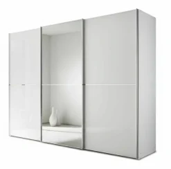 Kleiderschränke> Schwebetürenschrank weiß