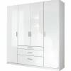 self Drehtüren-Kombi-Schrank 4trg. weiß^ Kleiderschränke
