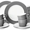 Seltmann Kaffeegeschirr 18tlg. grau^ Geschirrsets