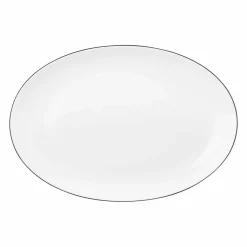 Seltmann Servierplatte oval 35x24cm schwarz^ Serviergeschirr