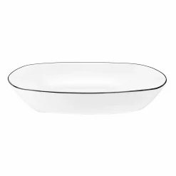 Seltmann Suppenteller eckig 21cm schwarz^ Suppenteller