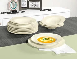 Geschirrsets>Seltmann Tafelgeschirr 12tlg. beige