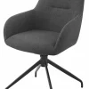 Sessel mit Armlehne drehbar grau^ Esszimmerstühle