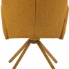 Esszimmerstühle> Sessel mit Armlehne drehbar gelb