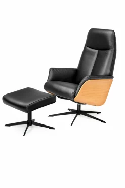 Tv & Relaxsessel> Sessel mit Hocker schwarz