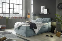 set one by Musterring Boxspringbett blau^ Boxspringbetten|Betten