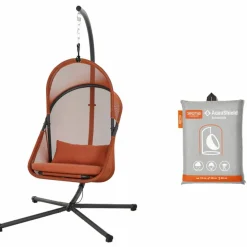 SIENA GARDEN Gartenhängesesssel Set 2-tlg rot^ Hängesessel