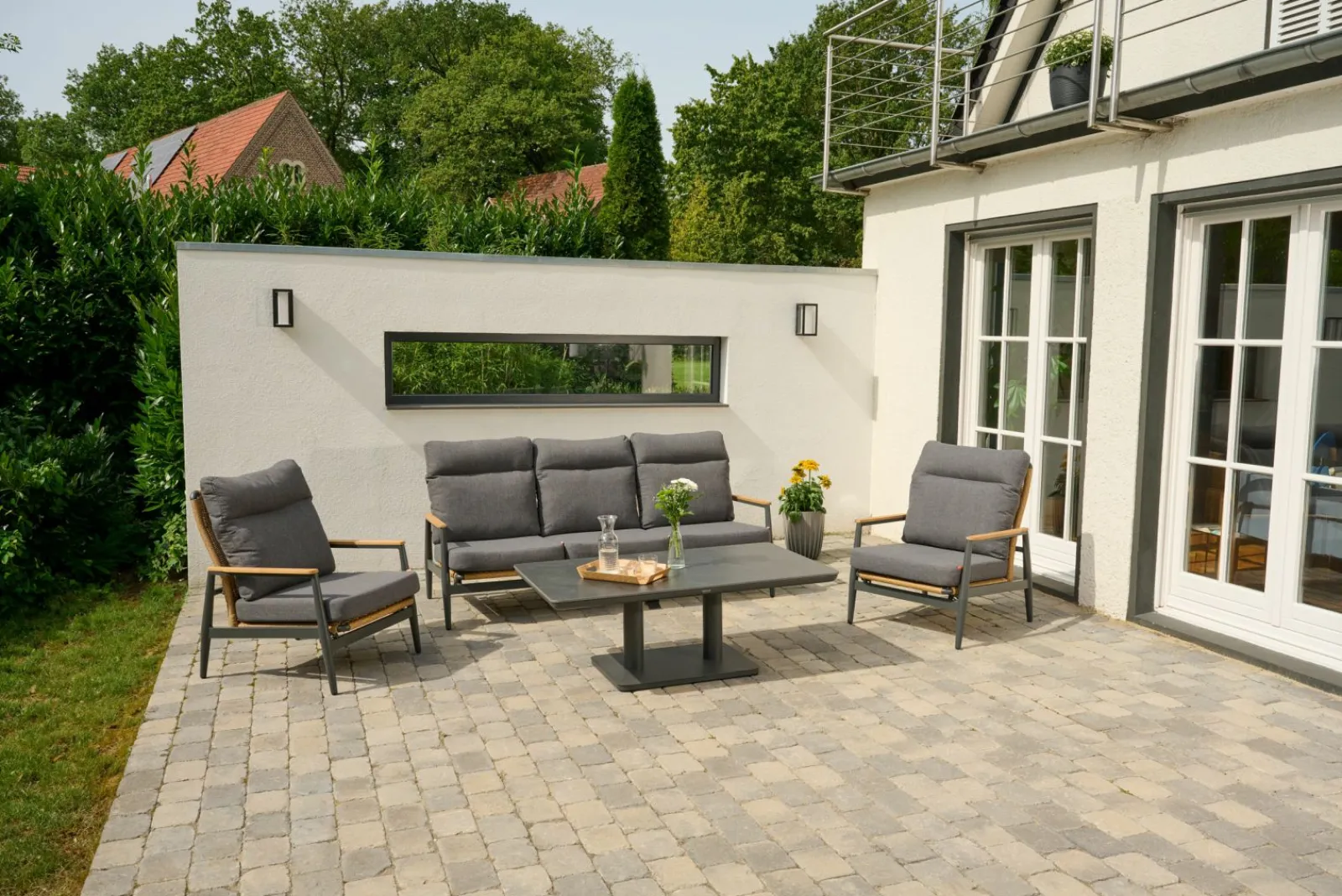 SIENA GARDEN Gartenlounge-Set 3-teilig^ Gartenlounge Sets