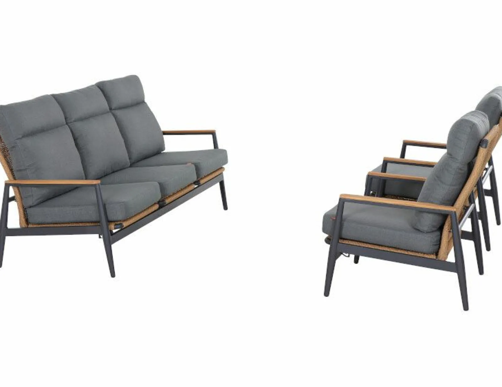 SIENA GARDEN Gartenlounge-Set 3-teilig^ Gartenlounge Sets