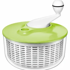 Küchenzubehör>Silit Salatschleuder weißgrüngelb