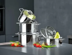 Topfsets>Silit Topfset 4tlg. silberfarben
