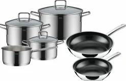 Silit Topfset 6tlg. silberfarben^ Topfsets