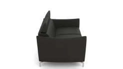 Sofa 2,5-sitzig schwarz^ Sofas & Couches