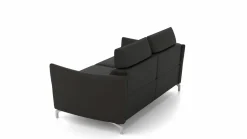 Sofa 2,5-sitzig schwarz^ Sofas & Couches