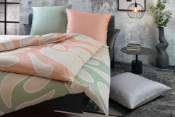 Satin>s.Oliver Satin-Bettwäsche grün