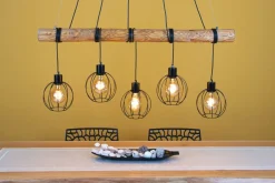 Pendelleuchten>Spot Light Pendelleuchte 5flg braunschwarz