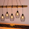 Spot Light Pendelleuchte 5flg schwarz^ Pendelleuchten