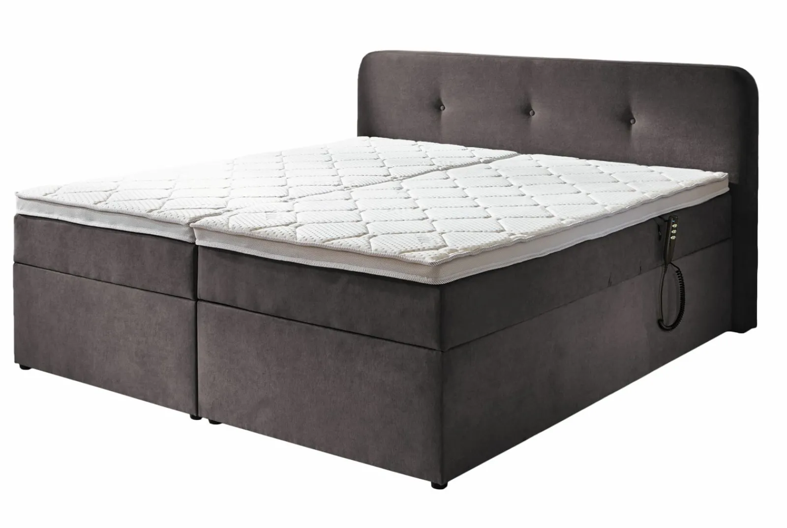 Boxspringbetten|Betten> Stauraumbett grau