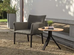 Loungetische>STERN Beistelltisch braunschwarz